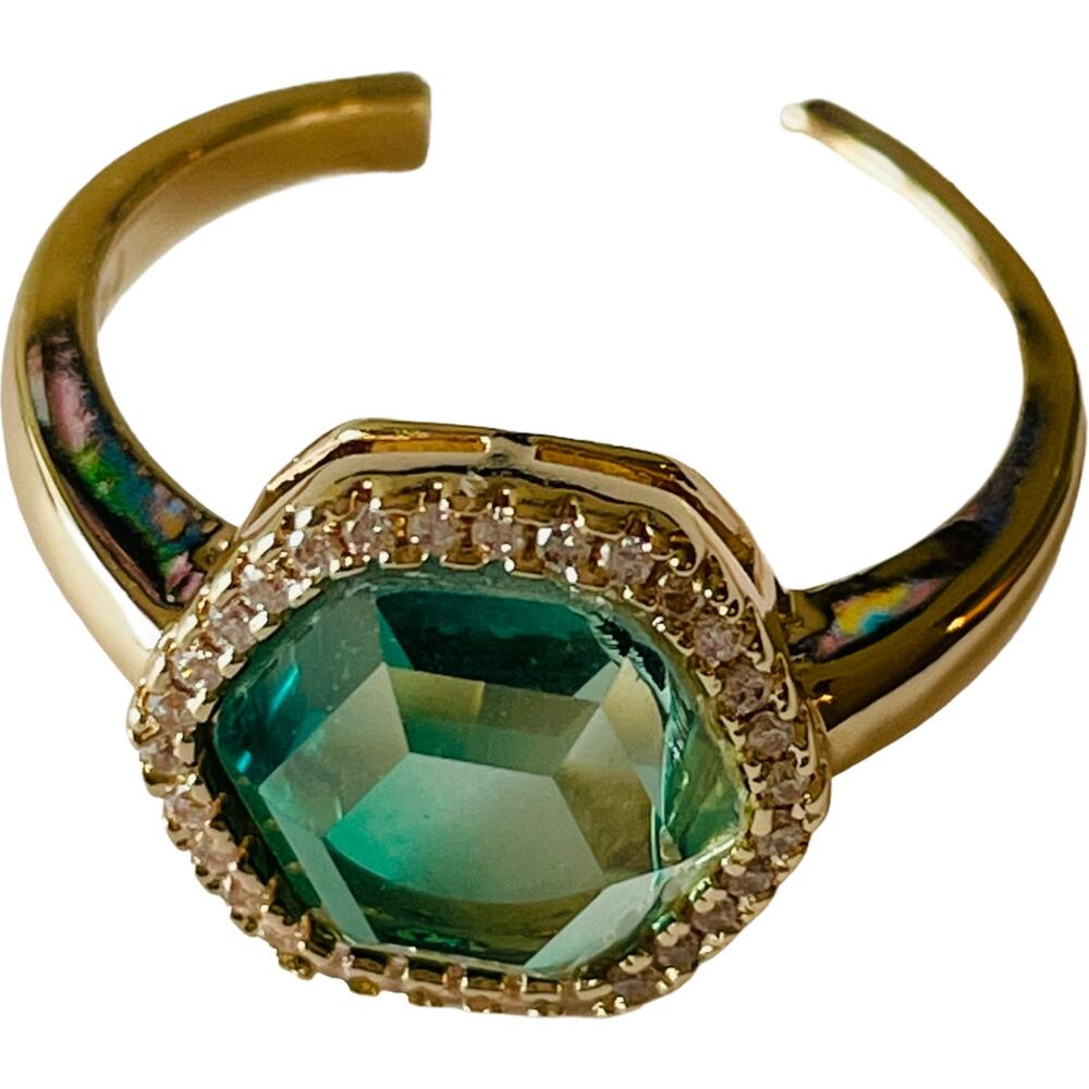 Joy Drasvecky Chloe Jade Gemstone Ring 6-8 - Picture 2 of 10